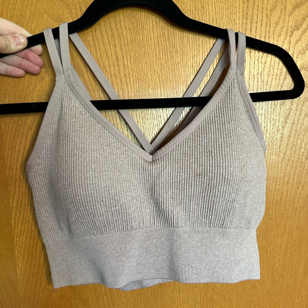 Aerie Nude Sports Bra